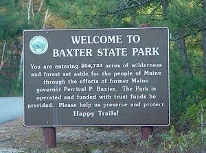 Trails and hiking / climbing information about Baxter Peak, Mt. Katahdin.