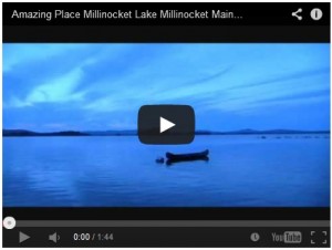 Sunset video of Millinocket Lake & Mt Katahdin.