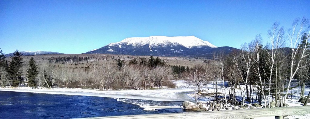 Photo from Abol Bridge of Mount Katahdin.